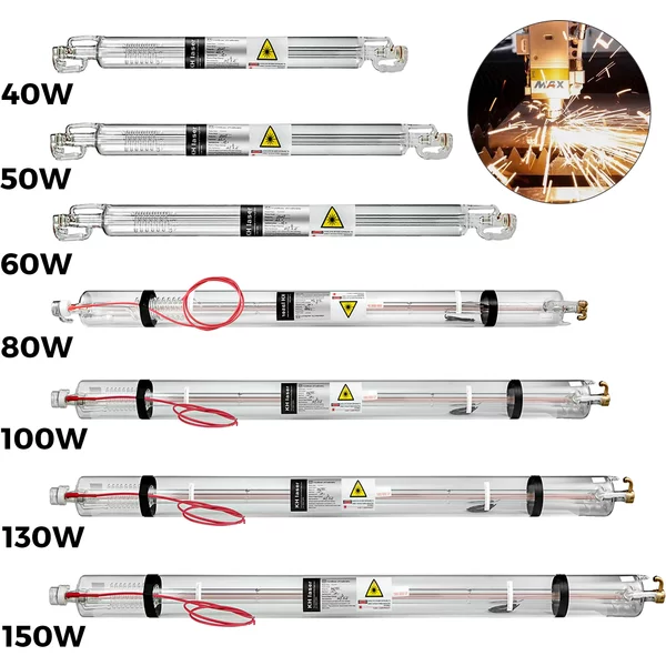Vevor co2 laser röhre 40w 50w 60w 80w 130w 150w 700 w 1830mm bis mm länge glas 80mm durchmesser lange lebensdauer für laser maschine