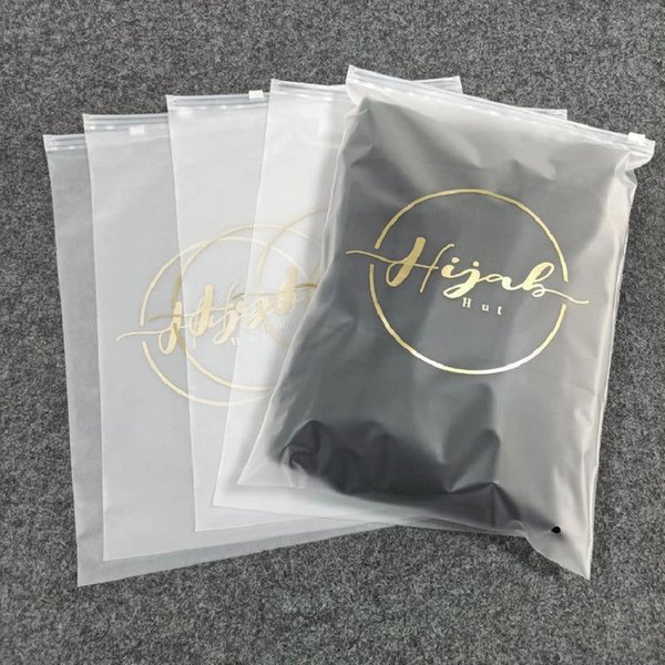 Sacs d'emballage en plastique mat, 30/50/100 pièces, sacs imperméables, sacs de rangement pour vêtements à fermeture éclair, sacs pour chemise, sacs pour sweat-shirt, Logo personnalisé