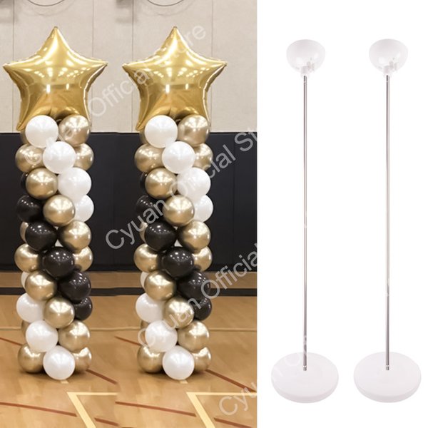 1/2set Einstellbare Ballon Säule Ständer Metall Ballon Ständer Halter mit Kunststoff Basis für Hochzeit Dekor Geburtstag Baby shower Party