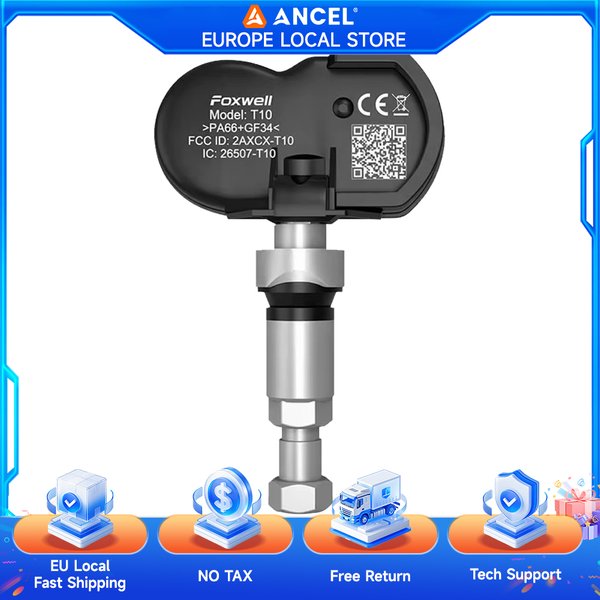 FOXWELL T20 Auto TPMS-Sensor Programmierbarer Reifendrucküberwachungssensor Reifendruckmonitor-Tester 315MHz 433MHz OEM-Ersatz für T2000 Werkzeuge