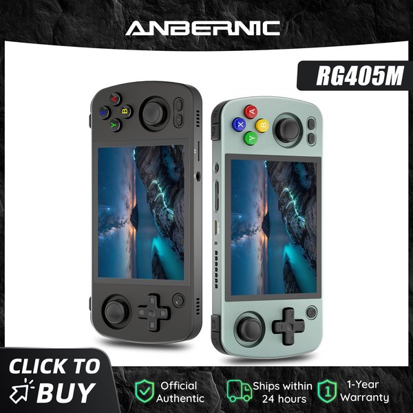 Anbernic RG405M Metall-Handheld-Spielkonsole Android 12 System Unisoc Tiger T618 4-Zoll-IPS-Bildschirm Spielekonsole mit OTA-Update-Unterstützung