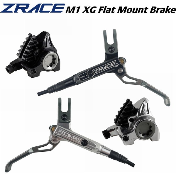 ZRACE M1 XG Flat Mount Brake for Flat Bar Gravel / BMX Raceing,Full CNC Lightweight, Front and Rear Flat Handler Bar Gravel
