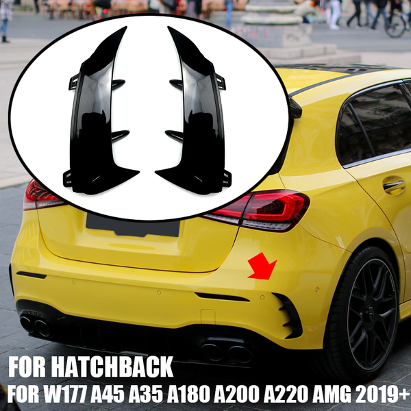 Pare-chocs arrière pour Mercedes-Benz CLA W177 URA back, A45, A35, A180, A200, A220 Jas, 2019 +, Side Canard, Air Vent C, Accessoires