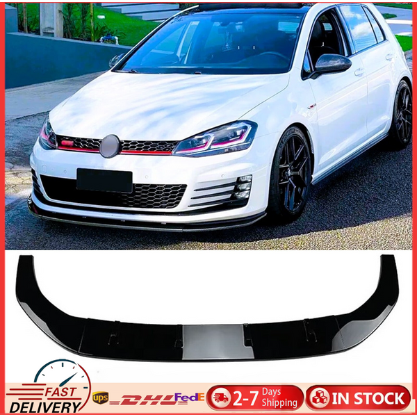Frontschürze Lippe Passt Für VW Golf MK7 MK7.5 R GTD GTI TSI TDI 2013-2020 Front Splitter spoiler Lip Body Kit Auto Zubehör
