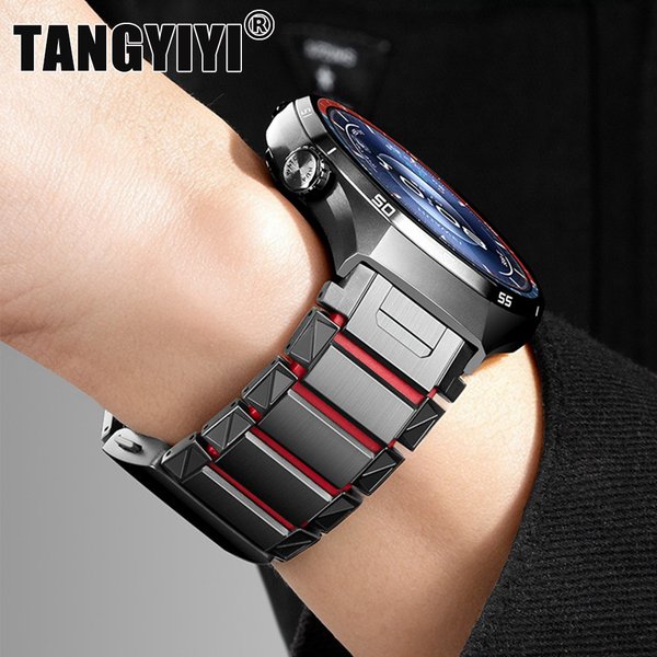 Bracelet de montre en silicone et titane pour Samsung Galaxy Watch Ultra 2025 47mm 9 8 Classic 40/44/46mm, bracelet magnétique 22mm pour Huawei GT 6