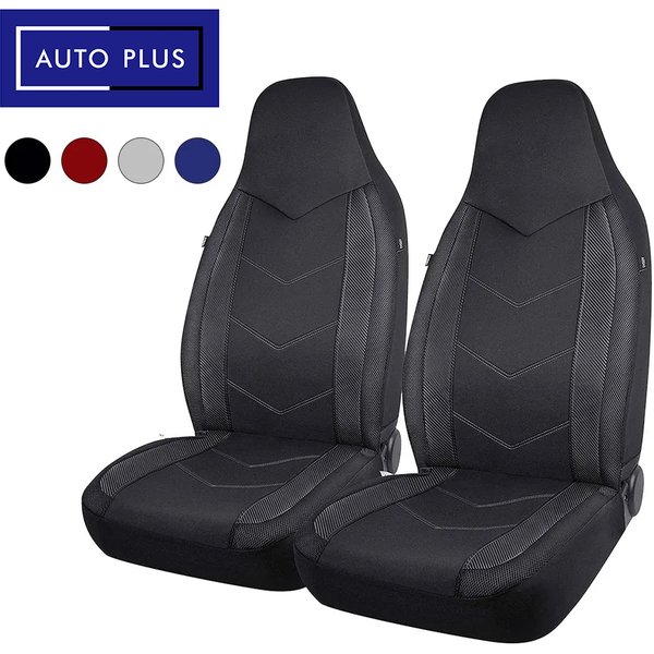 Housses de siège de voiture en tissu maille d'air à dossier haut, conception sportive, Compatible avec Airbag, adapté à la plupart des voitures, Suv, camion, Van, coussin de siège