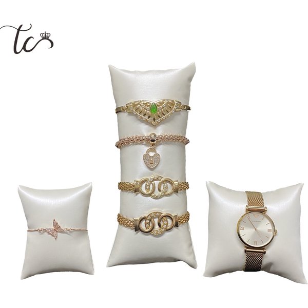 Montre Bracelet Bracelet oreiller présentoir cadeau bijoux coussin pour étuis bricolage accessoires en gros