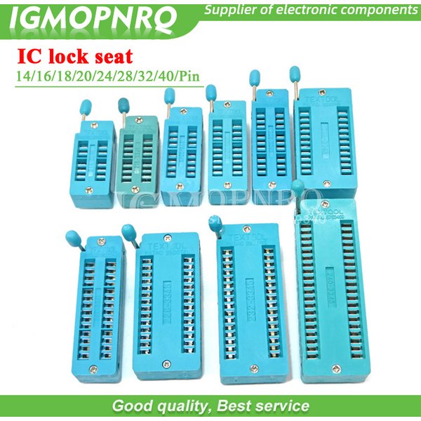 1 stücke IC lock sitz ringing buchse Test Universal ringing buchsen 14Pin/16Pin/18Pin/20Pin/24Pin/28Pin/40Pin 14P/16P/18P/20P/24/28/40P