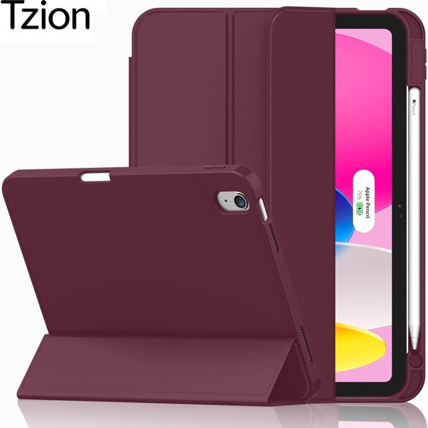 Pour iPad (A16) 11e 10e génération Air 4e 5e 10.9 Pro 11 M2 M3 M4 M5 2026 2025 2024 Housse magnétique intelligente avec étui pour stylet