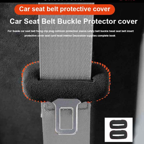 Universal Car Seat Belt Buckle Clip Protector Interior Button Case Anti-Scratch Cover Safety Accessories