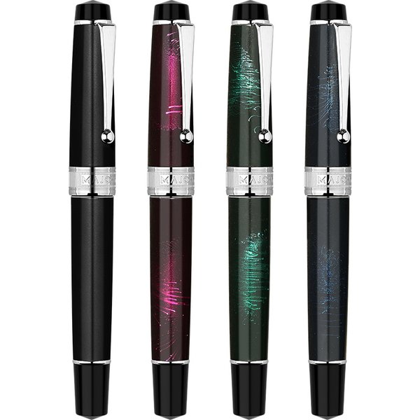 MAJOHN T5 Metal Lacquer Pen Holder Pen Rotating Piston Ink Pen Bright Pointed Extra Fine Adult Student WritingPractice