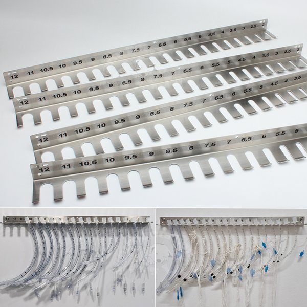 Cintre d'intubation endotrachéale en acier inoxydable 304, support de Tube endotrachéal, support de canule de trachée, clinique vétérinaire