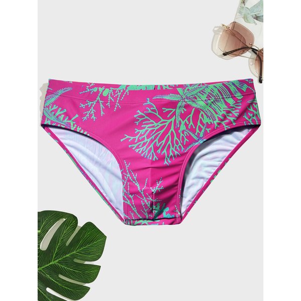 Men's Adult Triangle Racing Competition Reduced Resistance Printed Professional Swimming Pants