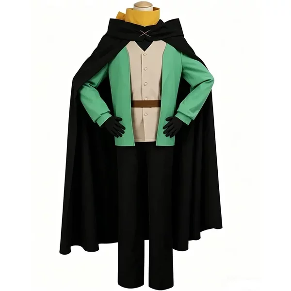 Natsuki Subaru Cosplay Costume Re:Zero Starting Life in Another World Anime Men Outfit with Cape Halloween Party Uniform Set