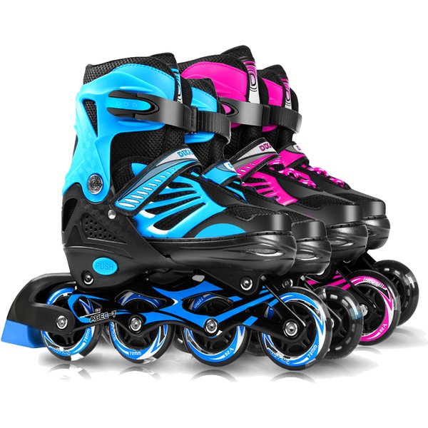 Outdoor Sport Skates Roller Inline Einstellbare Kinder Tracer Für Kinder Jungen Mädchen klinge Beleuchtung Räder Rollschuhe Schuhe