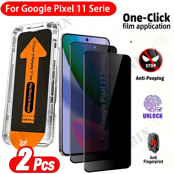 2 protections d'écran anti-espion pour Google Pixel 11 Pro XL 11 Pro, verre de protection anti-espion pour Google Pixel 10 9 Pro