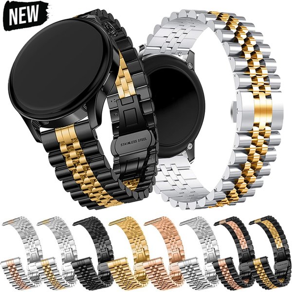 20 mm 22 mm Metallarmband für Samsung Galaxy Watch 7 6 5 4 5Pro Klassisches Edelstahlarmband für Huawei Watch 5 GT5/4 3Pro Band