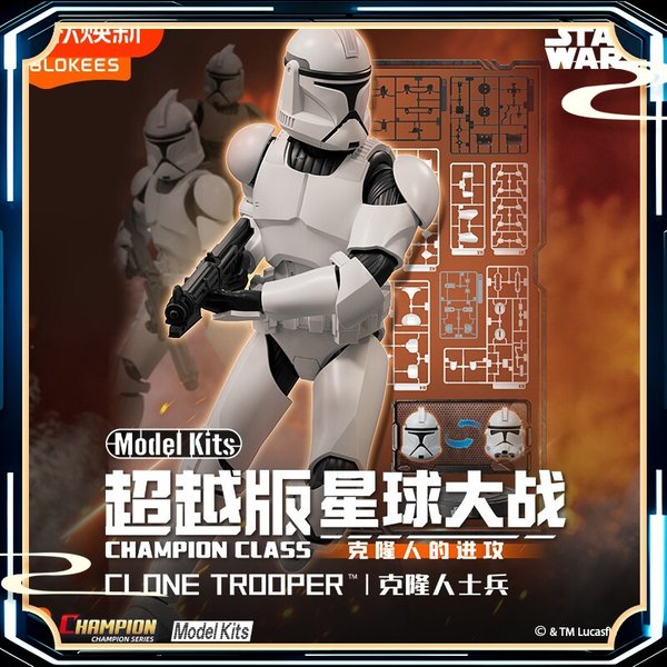 W magazynie BLOKEES Beyond Edition Star Wars Atak Klonów Zemsta Klonów Model do składania Zabawka Figurka Kolekcjonerska Prezent