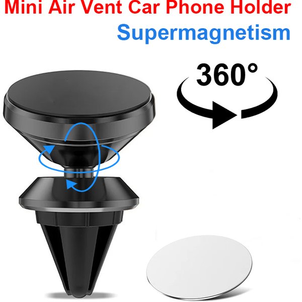 Magnetischer Autotelefonhalter für iPhone Samsung S10 GPS 360-Grad-Navigation Air Vent Mont Ständerhalter für Mobiltelefone im Auto