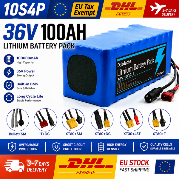 100Ah 100000mAh Hochleistungs-Akku 36V 10S4P 18650 Lithium-Akku für den täglichen Gebrauch von Elektrorollern