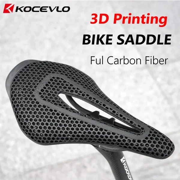 KOCEVLO R0 3D imprimé selle de vélo en Fiber de carbone creux confortable respirant vtt montagne route vélo selles de cyclisme