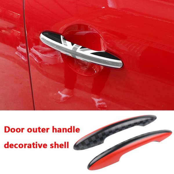 Autocollant de couverture de poignée de porte, garniture pour MINI Cooper F54 F55 F56 F57 F60, pièces extérieures de style de voiture, accessoires, 2 pièces/ensemble
