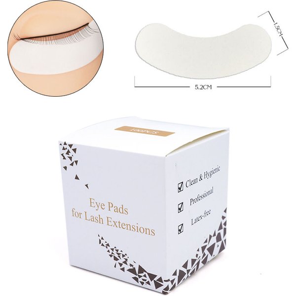 100 paires de coussinets pour les yeux en Micro mousse, patchs indolores non pelucheux, faciles à enlever sous les cils, autocollants de maquillage, fournitures d'extension de cils