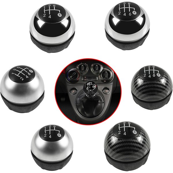 For Fiat 500 500C 2007 2008 2009 2010 2011 2012 2013 2014 2015 2016 2017 2018 5/6Speed Gear shift Knob Lever Shifter Hand Stick
