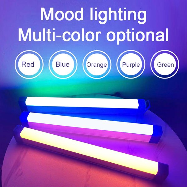 Lampes De nuit LED colorées RGB, lumière De remplissage d'ambiance, Rechargeable, éclairage De photographie De chambre à coucher, décor De salle, Luz De Preenchimento, nouveau