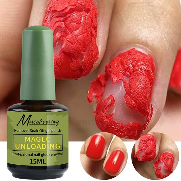 Misscheering 15ml magique rapide dissolvant de vernis à ongles Gel propre UV tremper le vernis Semi Permanent outils d'élimination des ongles manucure