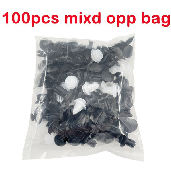 100 stücke Auto Befestigungs clip Kit Kotflügel Niet clips Karosserie Push Retainer Pin Niet Stoßstange Tür verkleidung Halter Auto Clips