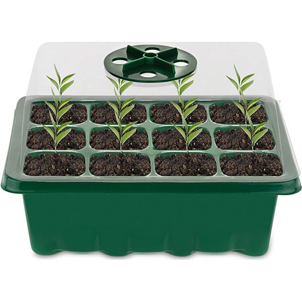 Saatgut-Startersc halen mit Wachstums licht, Aussaat-Starter-Kits mit Feuchtigkeit kuppeln abdeckung, Keimsc halen für Garten pflanzen in Innenräumen