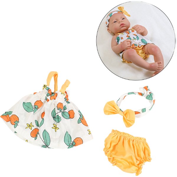 Puppenkleidung Kleid für 16 Zoll 40cm Neugeborenen-Babypuppe, Overall, Weste für Reborn-Puppe, American Dolls, DIY-Spielzeugkleidung, Geschenke für Mädchen