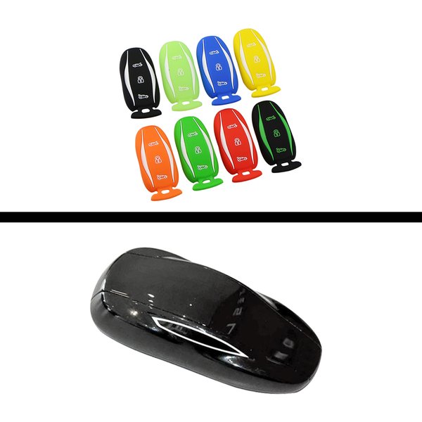 Silikon Autos chl üssel abdeckung Fall pour Tesla 3 y x s 3-Tasten-Fernbedienung Schlüssels chutz halter Shell Skin Case Autozubehör
