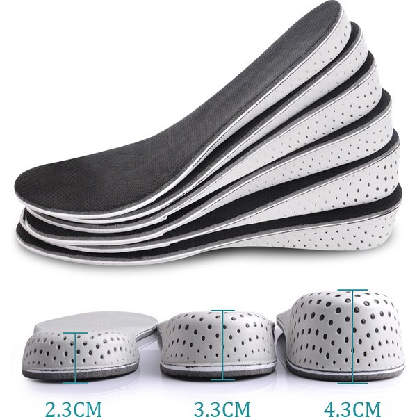 Semelle intérieure EVA pour augmenter la hauteur, déodorant, coussinets en mousse à mémoire de forme respirants, demi-coussin de chaussure Invisible pour augmenter la hauteur intérieure, unisexe, 2