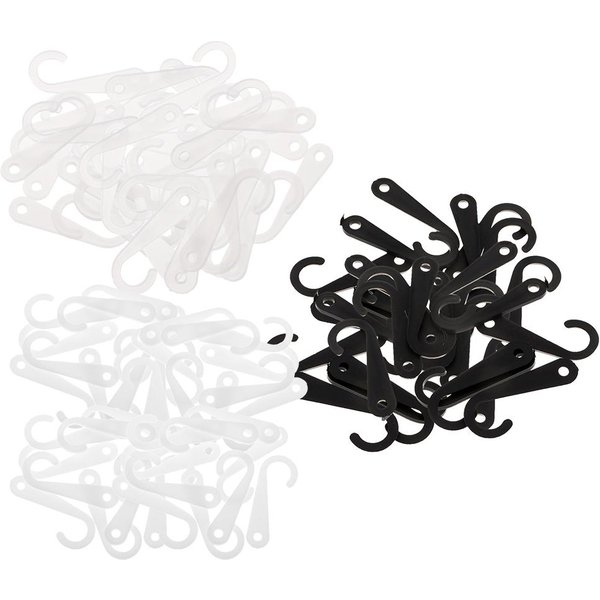 Crochet en plastique J, 50 pièces, pour chaussettes, vêtements, présentoir au détail, cintre