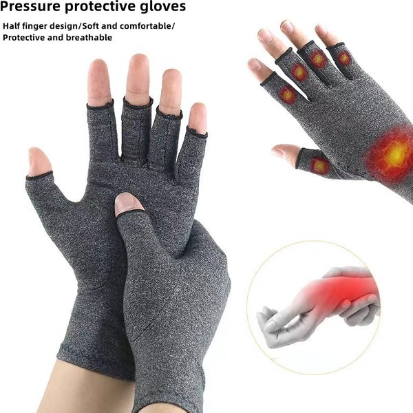 1 Pair Winter Warm Arthritis Gloves Anti Arthritis Therapy Compression Ache Joint Pain Relief Screen Gloves Health Care