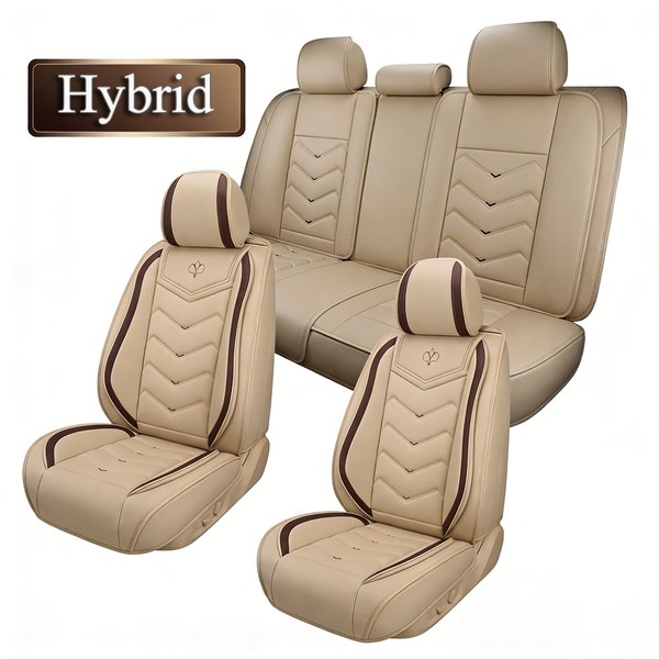 Autositzbezüge Kunstleder Set, Sitzauflage für Hyundai Tucson, Kona, i20, i30, i10, Santa Fe, Bayon, Nexo, Atmungsaktiv, Verschleißfest Wasserdicht, Airbag-Kompatibilität