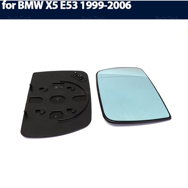 Miroir d'aile grand angle électrique métropolitain bleu latéral, verre pour BMW X5, E53, 1999, 2000, 2001, 2002, 2003, 2004, 2005, 2006, accessoires de voiture