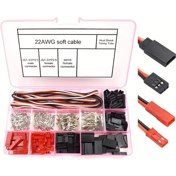 40 Sätze Servost ecker Stecker Buchse Crimp Pin Kabel Kit kompatibel jst syp futaba für hitec spektrum rc