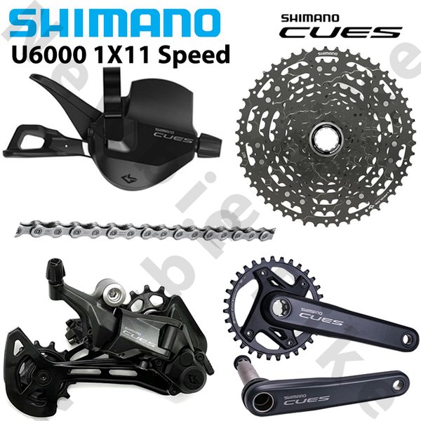 SHIMANO CUES U6000 1X11 vitesses groupe levier de changement de vitesse dérailleur arrière pédalier LG400-11 50T Cassette LG500 chaîne pièces de vélo d'origine