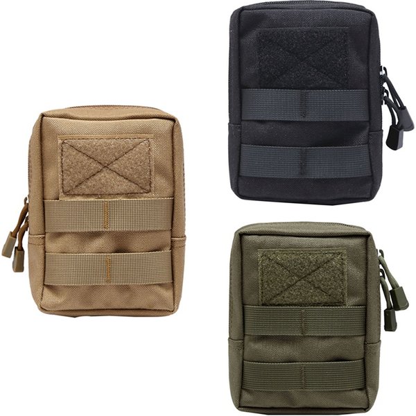 Sac de taille tactique 600D pour l'extérieur, pochette Molle pour outils, sac de taille à fermeture éclair, pochette de ceinture pour accessoires Hungitng