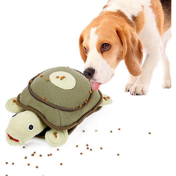 Interaktive Haustier Hund Plüschtiere für Hunde mit Quietscher Tier training Schnüffeln Spielzeug futter behandeln kleine große Hunde Puzzle Peluche