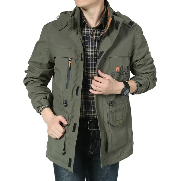 Herbst männlich Outdoor Casual Charge Kleidung mittleren Alters Jacke große wasserdichte atmungsaktive Herren jacke Motorrad jacken