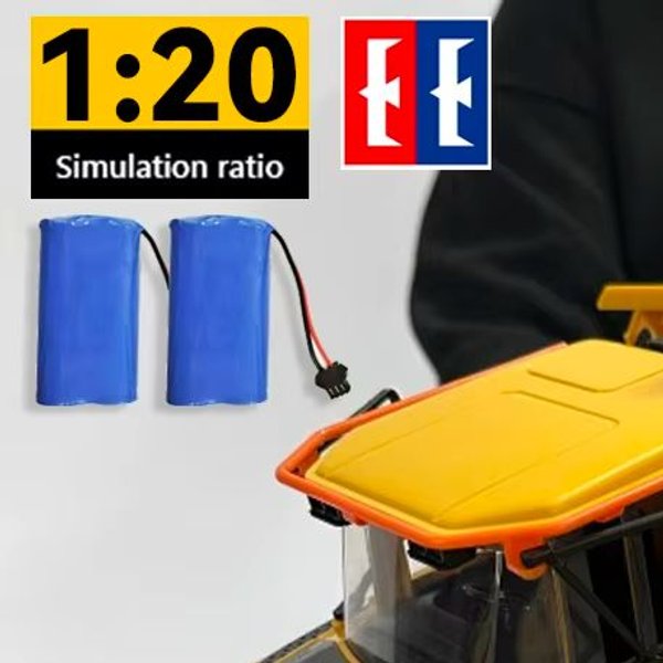 Double E E591 RC Trucks 1/20 58cm A40G Ferngesteuerte Autos Trucks Elektrischer Dumper Traktor Baufahrzeug Spielzeug für Kinder