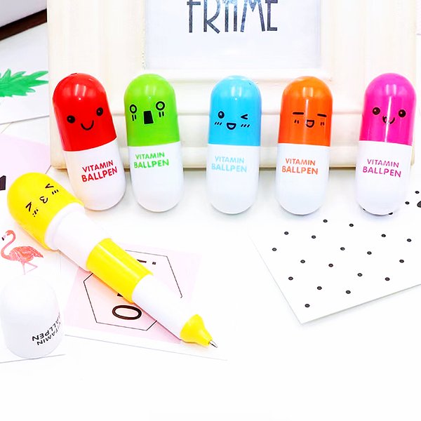 Mini stylo à pilules rétractable et amusant pour enfants, 10 pièces, peinture, dessin, jouet, réception-cadeau pour bébé, cadeaux de fête d'anniversaire, cadeau pour étudiant la rentrée scolaire