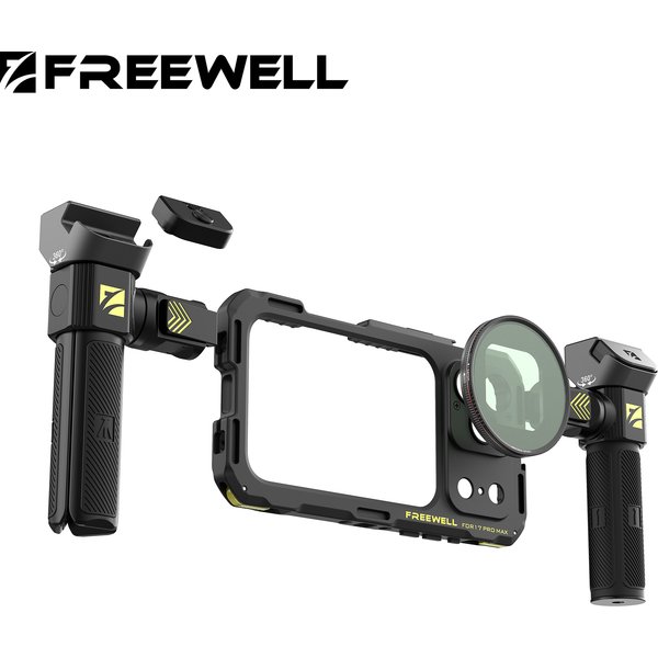 Freewell Smartphone Genius Rig Cage Stativ-Basis-Kit für iPhone 16 / 17 Pro & MAX – Stabilisator für Videoaufnahmen und Filmproduktion