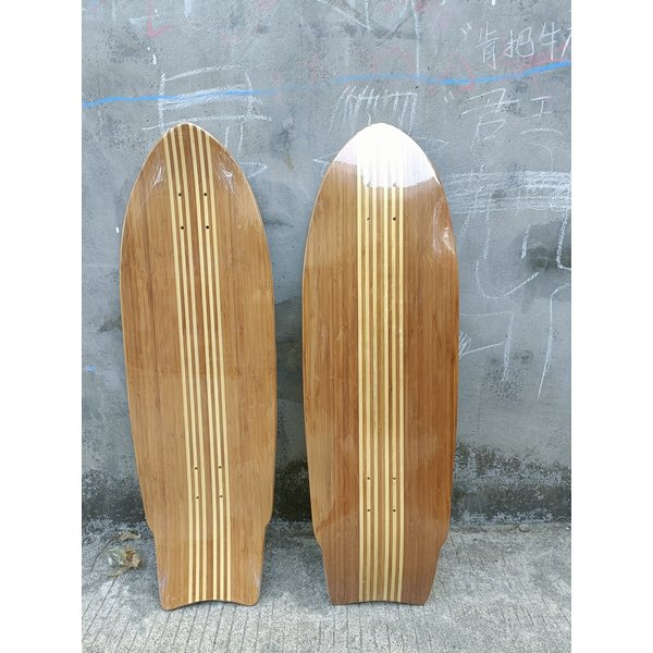 Planche de surf en bambou 32*10 pouces, planche de skateboard en bambou avec des érables canadiens, planche de 32 pouces, lisse, 77 snap pumping