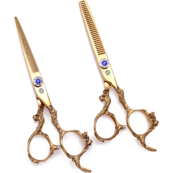 Purple Dragon Professional Hair Scissors 6" Japan 440C Hair Cutting Scissors Thinning Shears Barber Scissors Dropshipping Z9003
