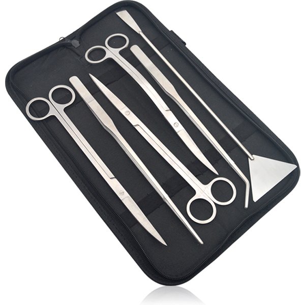Ensemble d'outils de nettoyage d'aquarium, ciseaux ondulés, pincettes, plantes aquatiques, coupe d'herbe, outils d'aquarium en acier inoxydable, accessoires d'aquarium